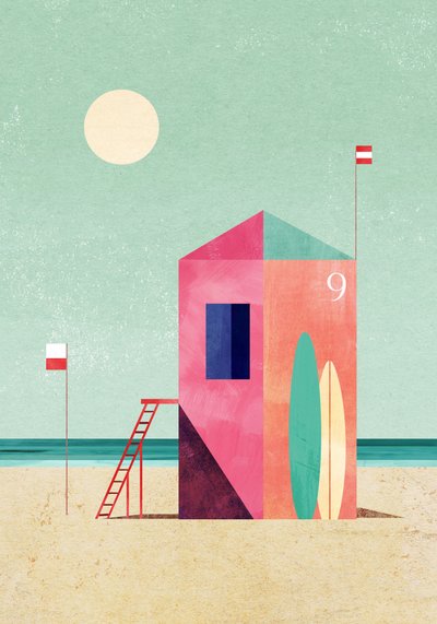 Beach Hut Number Nine by longwayhome