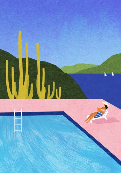 Poolside Ocean View by longwayhome