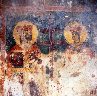 Frescoes in the Byzantine Church of Agios Georgios by Theodore Charles Ange Coquelin