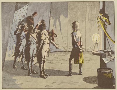 After the Battle of Lodi, the old soldiers offered their young commander the rank of corporal, origin of the nickname The Little Corporal, that remained with Napoleon by pseudonym for Onfray de Breville Jacques Job