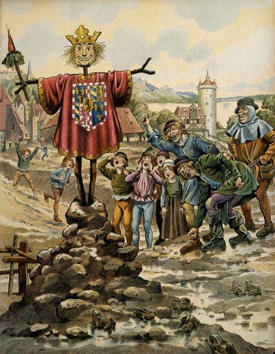 History of France in the Middle Ages: the inhabitants of Dinant made a scarecrow with the arms of the Count of Charolais who stormed the city on 25 August 1466. Illustration by Jacques Marie Gaston Onfray de Breville dit JOB by pseudonym for Onfray de Breville Jacques Job