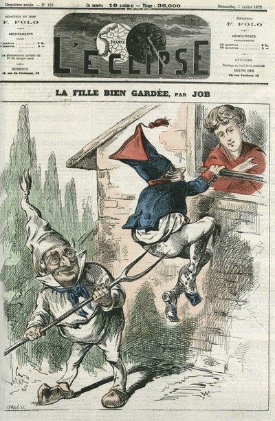 La fille bien gardee. Cover in 