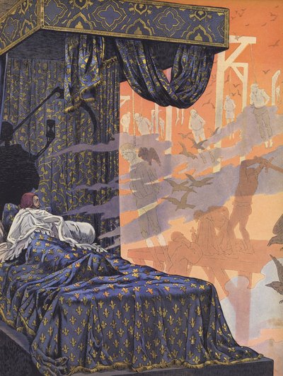 Louis XI of France Experiencing Nightmares of the Horrors Carried Out During His Reign by pseudonym for Onfray de Breville Job