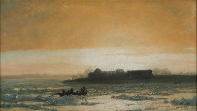 Ice Breaking Up, 1889  by Albert Bierstadt