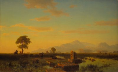 Ruins Of Paestum 1858 By Albert Bierstadt 865