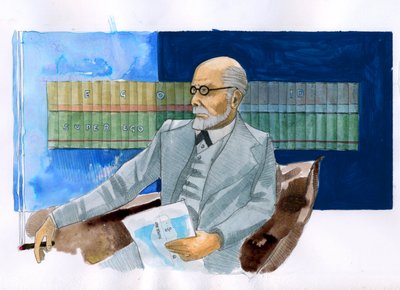 Portrait of Sigmund Freud (Illustration)