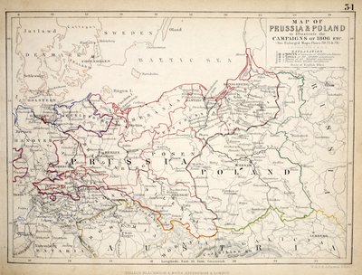 Старая карта пруссии