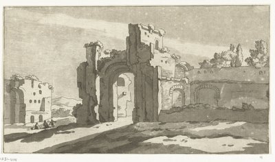 Ruins of the great hall of the Baths of Caracalla, Rome