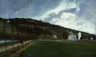 Bords de la Marne en Hiver by Camille Jacob Pissarro