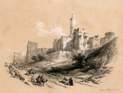 The Tower Of David Jerusalem Israel 1855