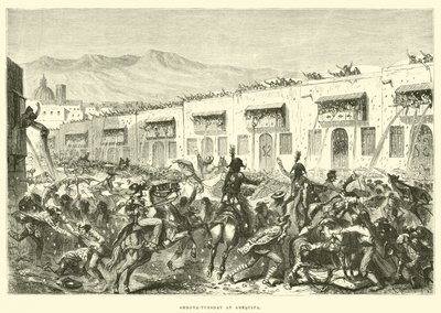 Shrove-Tuesday at Arequipa  by Edouard Riou