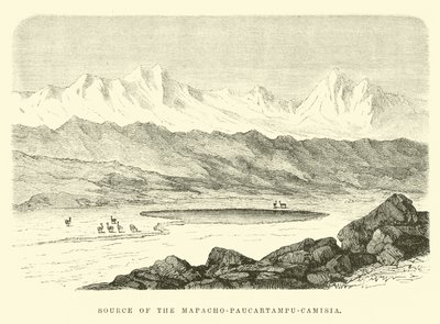 Source of the Mapacho-Paucartampu-Camisia  by Edouard Riou