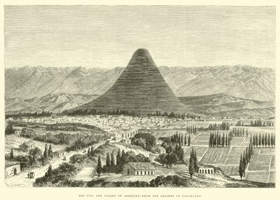 The city and Valley of Arequipa, from the Heights of Yanahuara  by Edouard Riou