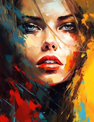 Oil painting new arrivals woman