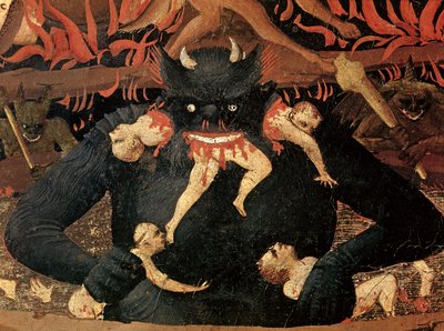 The Last Judgement Detail Of Satan Devouring The Damne