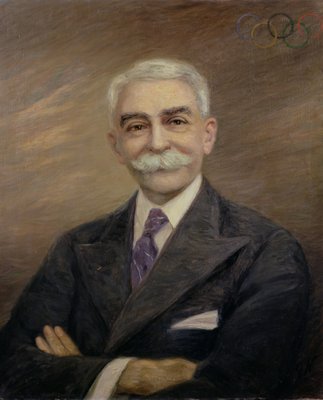 Portrait Of Baron Pierre De Coubertin 1863 1937
