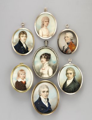 Tom Le Froy (watercolor on ivory in gilt frame) by George Engleheart