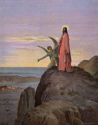 Jesus in the desert, subjected to the temptation of the devil - The ...