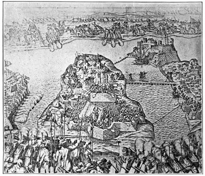 Map of the Siege of Malta in 1565 by Italian School