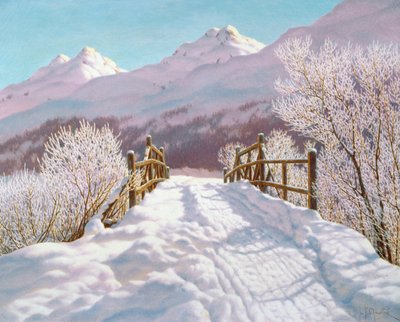 Silver Frost, Engadine, 1910  by Ivan Fedorovich Choultse