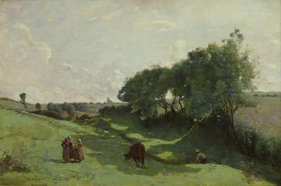 The Little Valley By Jean Baptiste Camille Corot