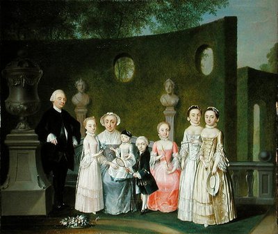 A Family Portrait by Johann Heinrich Strumpff