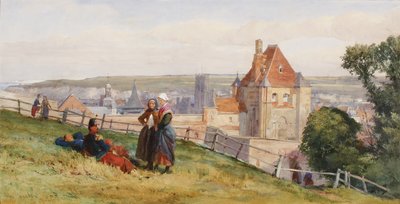 View Over Dieppe From The Cliffs Above The Chateau C 1