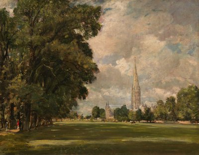 Salisbury Cathedral from Lower Marsh Close, 1820  by John Constable