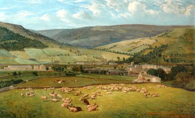 Mytholmroyd Cragg Vale From Ewood Hall 1869