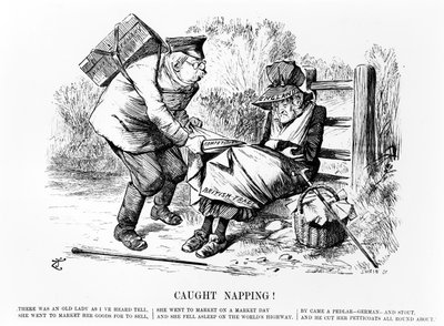 Caught Napping!, illustration from 'Punch' by John Tenniel