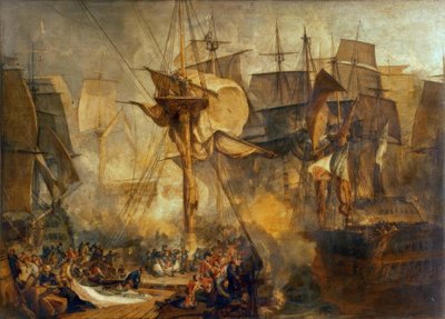 Canvas Wall Art – J.M.W. Turner 'The Battle Of Trafalgar' – Giclee Print