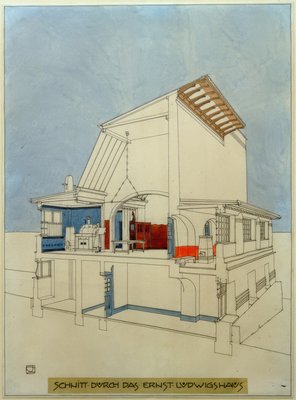 新作 OLBRICH MARIA JOSEPH ARCHITECTVRE 設計 図面 建築 建築