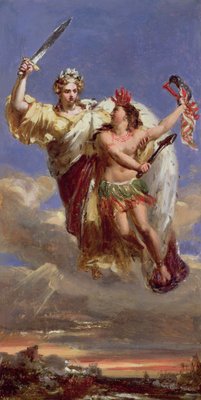 France Sustaining America: Allegory of the Siege of Yorktown  by Edouard Riou