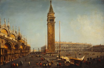 The Piazza San Marco Venice from the Torre dell