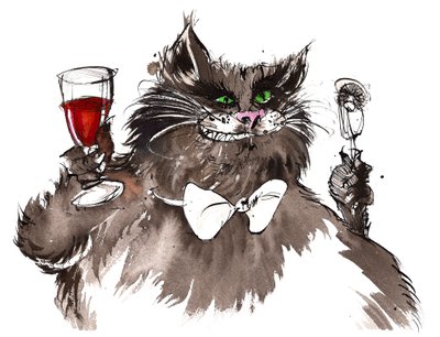 Кот бегемот из мастера и маргариты рисунок