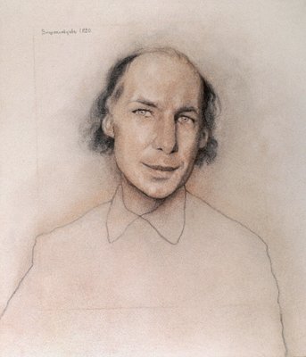 Portrait of Russian writer Andrei Biely