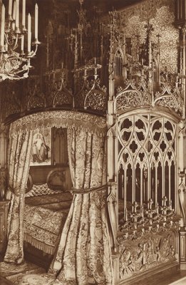 Bavarian Kings Castle Neuschwanstein Gothic Bed Of The 401784