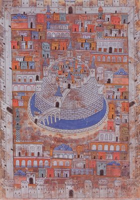 Map of Aleppo, c.1600 by Ottoman School: Fine art print
