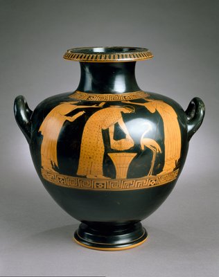 Greek Attic Red Figure Hydria 470 60 Bc Ceramic 572692
