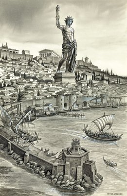 Колосс родосский рисунок
