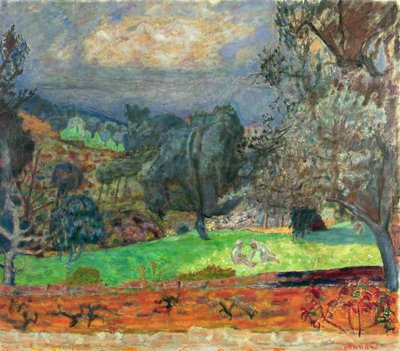 Landscape with Setting Sun, 1927  by Pierre Bonnard