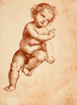 Baby Jesus Drawing / A line drawing of the nativity, showing mary
