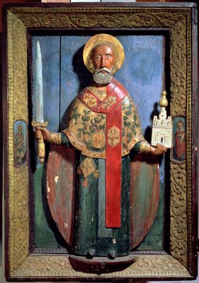 St Nicholas Of Mozhaisk Yaroslavl School Painted Woo 53749