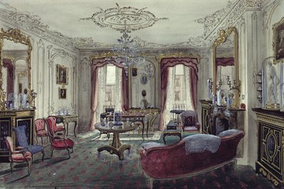 Interior of a Drawing Room in a Town House, 19th Century