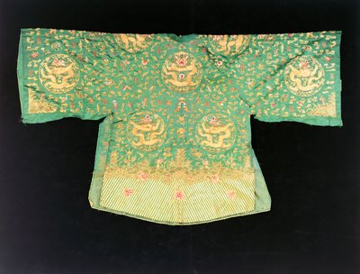 Olive green deals silk robe