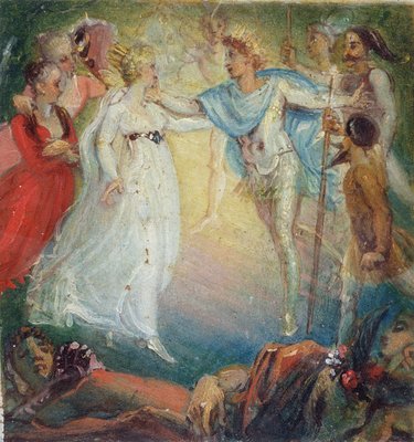 Oberon And Titania From A Midsummer Nights Dream By Wil