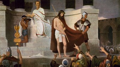 Pontius Pilate Washing His Hands After Condemning Jesus