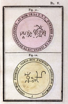 Grimoire of Pope Honorius used to summon demons. Ed. of 1760.