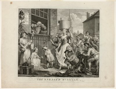 The Enraged Musician By William Hogarth Fine Art Print