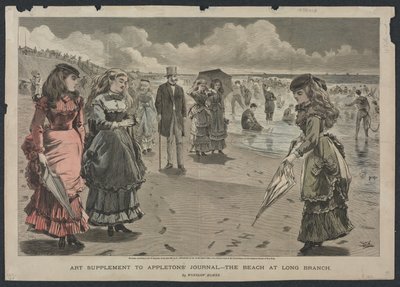 The Beach At Long Branch 1869 By Winslow Homer